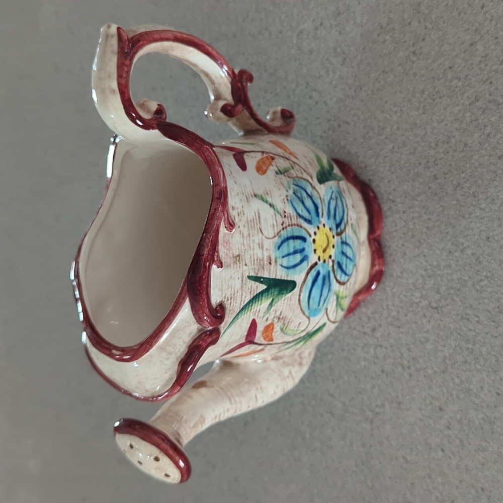 Vintage Napcoware watering can planter.